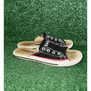 Vintage Converse All Star Black Cutaway Retro Sandals Slides Mens 4 Womens 6